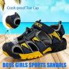 imageJMFCHI Boys Girls Sports Sandals Summer Kids Closed Toe Outdoor Sandals Athletic Water Shoes Sandals Child Pool Beach Sandals Quick Drying Slip ResistantDarkblue8009