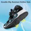 imageJMFCHI Boys Girls Sports Sandals Summer Kids Closed Toe Outdoor Sandals Athletic Water Shoes Sandals Child Pool Beach Sandals Quick Drying Slip Resistant8153blackBlue