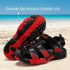imageJMFCHI Boys Girls Sports Sandals Summer Kids Closed Toe Outdoor Sandals Athletic Water Shoes Sandals Child Pool Beach Sandals Quick Drying Slip ResistantBlackRed8009