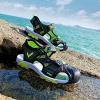 imageJMFCHI Boys Girls Sports Sandals Summer Kids Closed Toe Outdoor Sandals Athletic Water Shoes Sandals Child Pool Beach Sandals Quick Drying Slip ResistantBlackGreen8036