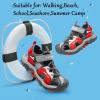 imageJMFCHI Boys Girls Sports Sandals Summer Kids Closed Toe Outdoor Sandals Athletic Water Shoes Sandals Child Pool Beach Sandals Quick Drying Slip Resistant8123grey Red