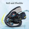 imageJMFCHI Boys Girls Sports Sandals Summer Kids Closed Toe Outdoor Sandals Athletic Water Shoes Sandals Child Pool Beach Sandals Quick Drying Slip Resistant8153blueYellow