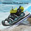 imageJMFCHI Boys Girls Sports Sandals Summer Kids Closed Toe Outdoor Sandals Athletic Water Shoes Sandals Child Pool Beach Sandals Quick Drying Slip Resistant8153blackBlue