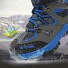 imageJMFCHI Kids Hiking Boots Boys Girls Outdoor Walking Climbing Sneaker Comfortable Nonslip Snow Shoes Hiker Boot Antiskid Steel Buckle Sole8032blue