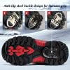 imageJMFCHI Kids Hiking Boots Boys Girls Outdoor Walking Climbing Sneaker Comfortable Nonslip Snow Shoes Hiker Boot Antiskid Steel Buckle Sole8112black Red