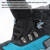 imageJMFCHI Kids Hiking Boots Boys Girls Outdoor Walking Climbing Sneaker Comfortable Nonslip Snow Shoes Hiker Boot Antiskid Steel Buckle Sole8137black Blue
