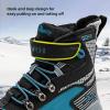 imageJMFCHI Kids Hiking Boots Boys Girls Outdoor Walking Climbing Sneaker Comfortable Nonslip Snow Shoes Hiker Boot Antiskid Steel Buckle Sole8137black Blue
