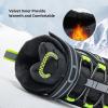 imageJMFCHI Kids Hiking Boots Boys Girls Outdoor Walking Climbing Sneaker Comfortable Nonslip Snow Shoes Hiker Boot Antiskid Steel Buckle Sole8163black Green