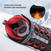imageJMFCHI Kids Hiking Boots Boys Girls Outdoor Walking Climbing Sneaker Comfortable Nonslip Snow Shoes Hiker Boot Antiskid Steel Buckle Sole8163black Red