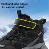 imageJMFCHI Kids Hiking Boots Boys Girls Outdoor Walking Climbing Sneaker Comfortable Nonslip Snow Shoes Hiker Boot Antiskid Steel Buckle Sole8196kblack