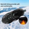 imageJMFCHI Kids Hiking Boots Boys Girls Outdoor Walking Climbing Sneaker Comfortable Nonslip Snow Shoes Hiker Boot Antiskid Steel Buckle Sole8196kblack Blue