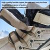 imageJMFCHI Kids Hiking Boots Boys Girls Outdoor Walking Climbing Sneaker Comfortable Nonslip Snow Shoes Hiker Boot Antiskid Steel Buckle Sole8196kbromn