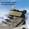 imageJMFCHI Kids Hiking Boots Boys Girls Outdoor Walking Climbing Sneaker Comfortable Nonslip Snow Shoes Hiker Boot Antiskid Steel Buckle Sole8196kbromn