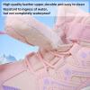 imageJMFCHI Kids Hiking Boots Boys Girls Outdoor Walking Climbing Sneaker Comfortable Nonslip Snow Shoes Hiker Boot Antiskid Steel Buckle Sole8196kpink Purple