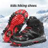 imageJMFCHI Kids Hiking Boots Boys Snow Boots Warm Winter Boots Outdoor Sports Camping Shoes Trekking shoes Climbing Sneakers Girls Walking Boots Ankle Boots Durable Comfortable black size 7
