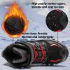 imageJMFCHI Kids Hiking Boots Boys Snow Boots Warm Winter Boots Outdoor Sports Camping Shoes Trekking shoes Climbing Sneakers Girls Walking Boots Ankle Boots Durable Comfortable black size 7