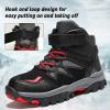 imageJMFCHI Kids Hiking Boots Boys Snow Boots Warm Winter Boots Outdoor Sports Camping Shoes Trekking shoes Climbing Sneakers Girls Walking Boots Ankle Boots Durable Comfortable black size 7