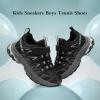 imageJMFCHI Kids Sneakers Boys Girls Tennis Running Shoes Outdoor Hiking Sneaker for Boys Athletic Breathable8185kblackGrey