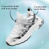 imageJMFCHI Kids Sneakers Boys Girls Tennis Running Shoes Outdoor Hiking Sneaker for Boys Athletic Breathable8185kblackWhite