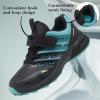 imageJMFCHI Kids Sneakers Boys Girls Tennis Running Shoes Outdoor Hiking Sneaker for Boys Athletic BreathableBlackGreen8227