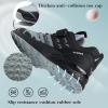 imageJMFCHI Kids Sneakers Boys Girls Tennis Running Shoes Outdoor Hiking Sneaker for Boys Athletic BreathableBlackGrey8227