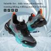 imageJMFCHI Kids Sneakers Boys Girls Tennis Running Shoes Outdoor Hiking Sneaker for Boys Athletic BreathableBlackOraneBlue8222qd