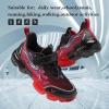 imageJMFCHI Kids Sneakers Boys Girls Tennis Running Shoes Outdoor Hiking Sneaker for Boys Athletic BreathableBlackRed8222qd