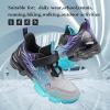 imageJMFCHI Kids Sneakers Boys Girls Tennis Running Shoes Outdoor Hiking Sneaker for Boys Athletic BreathableGreyBlackBlue8222qd