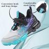 imageJMFCHI Kids Sneakers Boys Girls Tennis Running Shoes Outdoor Hiking Sneaker for Boys Athletic BreathableGreyBlackBlue8222qd