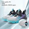 imageJMFCHI Kids Sneakers Boys Girls Tennis Running Shoes Outdoor Hiking Sneaker for Boys Athletic BreathableGreyBlackBlue8222qd