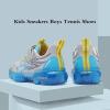 imageJMFCHI Kids Sneakers Boys Girls Tennis Running Shoes Outdoor Hiking Sneaker for Boys Athletic BreathableGreyBlue8222qd