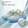 imageJMFCHI Kids Sneakers Boys Girls Tennis Running Shoes Outdoor Hiking Sneaker for Boys Athletic BreathableGreyBlue8222qd