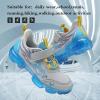 imageJMFCHI Kids Sneakers Boys Girls Tennis Running Shoes Outdoor Hiking Sneaker for Boys Athletic BreathableGreyBlue8222qd
