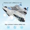 imageJMFCHI Kids Sneakers Boys Girls Tennis Running Shoes Outdoor Hiking Sneaker for Boys Athletic BreathableGreyBlue8225