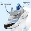 imageJMFCHI Kids Sneakers Boys Girls Tennis Running Shoes Outdoor Hiking Sneaker for Boys Athletic BreathableGreyBlue8225