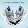 imageJMFCHI Kids Sneakers Boys Girls Tennis Running Shoes Outdoor Hiking Sneaker for Boys Athletic BreathableGreyBlue8225