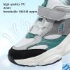 imageJMFCHI Kids Sneakers Boys Girls Tennis Running Shoes Outdoor Hiking Sneaker for Boys Athletic BreathableGreyGreen8225