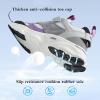 imageJMFCHI Kids Sneakers Boys Girls Tennis Running Shoes Outdoor Hiking Sneaker for Boys Athletic BreathableGreyPurple8225