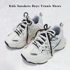 imageJMFCHI Kids Sneakers Boys Girls Tennis Running Shoes Outdoor Hiking Sneaker for Boys Athletic BreathableWhite8230