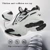 imageJMFCHI Kids Sneakers Boys Girls Tennis Running Shoes Outdoor Hiking Sneaker for Boys Athletic BreathableWhiteBlack8230