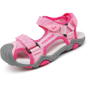 imageJMFCHI Boys Girls Sports Sandals Summer Kids Closed Toe Outdoor Sandals Athletic Water Shoes Sandals Child Pool Beach Sandals Quick Drying Slip ResistantPink8062