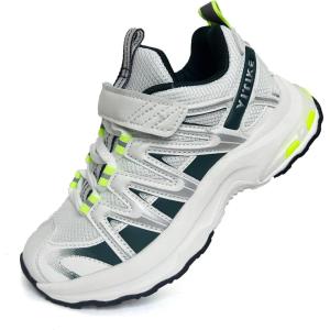 imageJMFCHI Kids Sneakers Boys Girls Tennis Running Shoes Outdoor Hiking Sneaker for Boys Athletic Breathable8185kgreenWhite