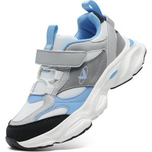 imageJMFCHI Kids Sneakers Boys Girls Tennis Running Shoes Outdoor Hiking Sneaker for Boys Athletic BreathableGreyBlue8225