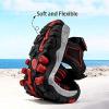 imageJMFCHI Boys Girls Sports Sandals Summer Kids Closed Toe Outdoor Sandals Athletic Water Shoes Sandals Child Pool Beach Sandals Quick Drying Slip ResistantBlackRed8109