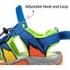 imageJMFCHI Boys Girls Sports Sandals Summer Kids Closed Toe Outdoor Sandals Athletic Water Shoes Sandals Child Pool Beach Sandals Quick Drying Slip ResistantBlueGreen8009