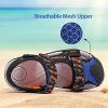 imageJMFCHI Boys Girls Sports Sandals Summer Kids Closed Toe Outdoor Sandals Athletic Water Shoes Sandals Child Pool Beach Sandals Quick Drying Slip ResistantBlackBlue8062