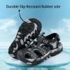 imageJMFCHI Boys Girls Sports Sandals Summer Kids Closed Toe Outdoor Sandals Athletic Water Shoes Sandals Child Pool Beach Sandals Quick Drying Slip ResistantBlack8109