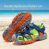 imageJMFCHI Boys Girls Sports Sandals Summer Kids Closed Toe Outdoor Sandals Athletic Water Shoes Sandals Child Pool Beach Sandals Quick Drying Slip ResistantBlueGreen8009