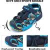 imageJMFCHI Boys Girls Sports Sandals Summer Kids Closed Toe Outdoor Sandals Athletic Water Shoes Sandals Child Pool Beach Sandals Quick Drying Slip Resistant8009greyBlue