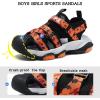 imageJMFCHI Boys Girls Sports Sandals Summer Kids Closed Toe Outdoor Sandals Athletic Water Shoes Sandals Child Pool Beach Sandals Quick Drying Slip Resistant8266blackOrange